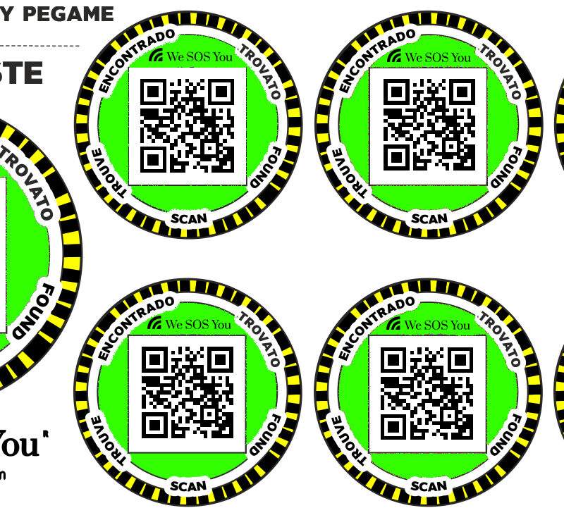 ETIQUETAS LOCALIZADORAS DE EMERGENCIA