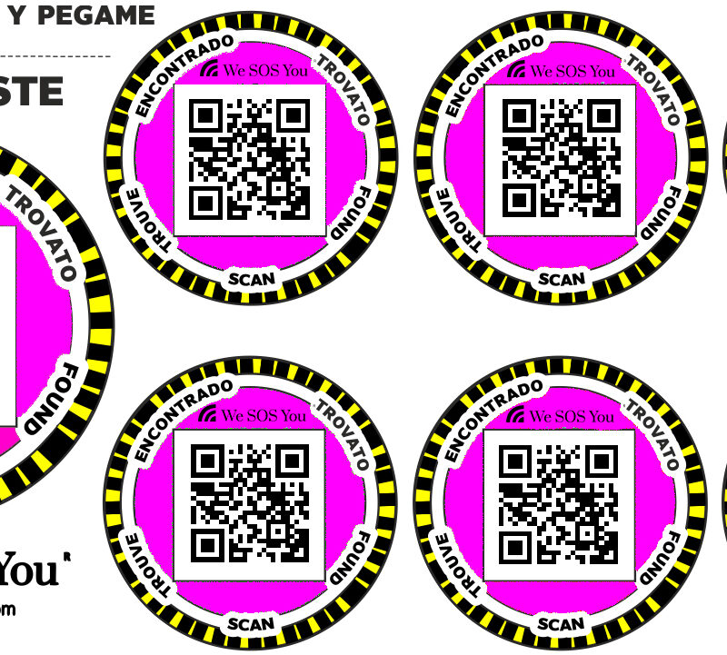 ETIQUETAS LOCALIZADORAS DE EMERGENCIA