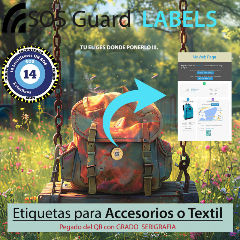 ETIQUETAS LOCALIZADORAS DE EMERGENCIA