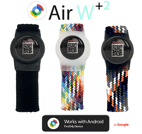 Air W+2. Pulsera Localizadora para Niños y Adolescentes con ajuste a la muñeca GPS