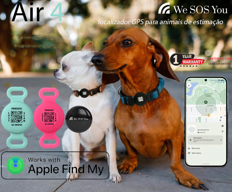 SAFETY PET AIR M. TAG LOCALIZADOR COM GPS PARA CÃES DE TAMANHO MÉDIO