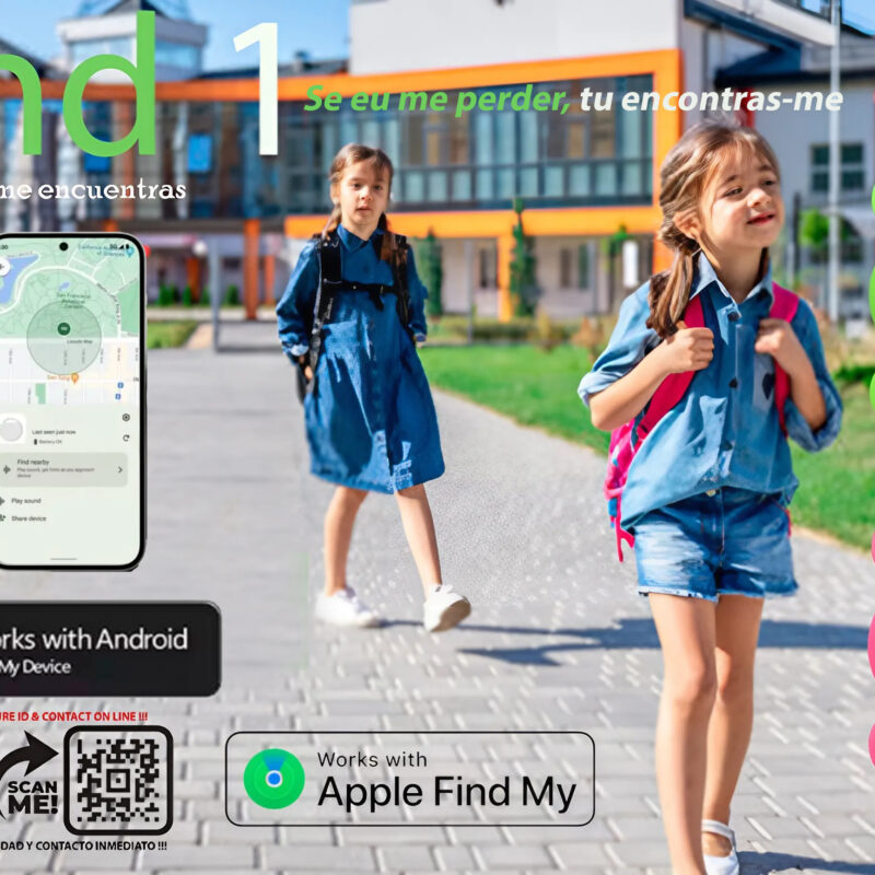 FIND 1. Tag Localizador GPS para crianças