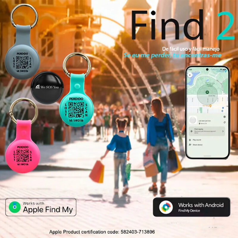 FIND 2. PENDENTE LOCALIZADOR PARA CRIANÇAS COM GPS