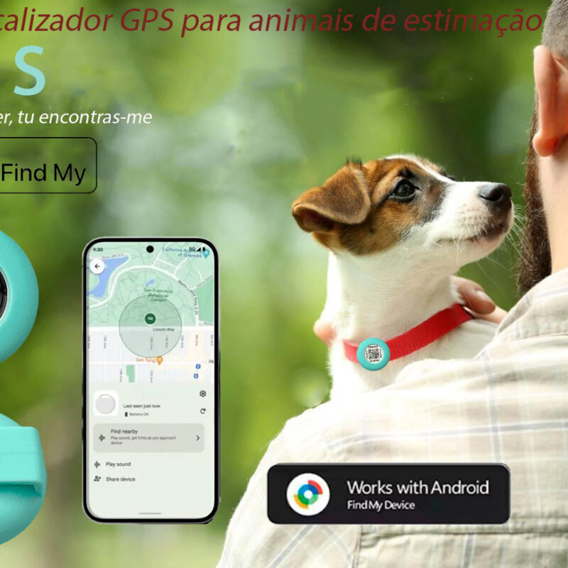 SAFETY PET AIR S. TAG LOCALIZADOR COM GPS PARA CÃES DE PEQUENO PORTE