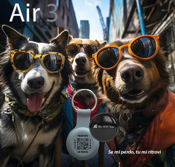 SAFETY PET AIR 3. PENDENTE LOCALIZADOR PARA ANIMAIS DE ESTIMAÇÃO COM GPS