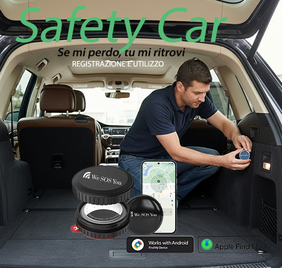 AIR STRONG Tag localizzatore GPS con custodia impermeabile e sommergibile