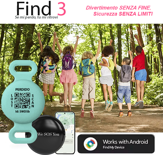 AIR FIND M. BRACCIALETTO LOCALIZZATORE PER BAMBINI CON GPS