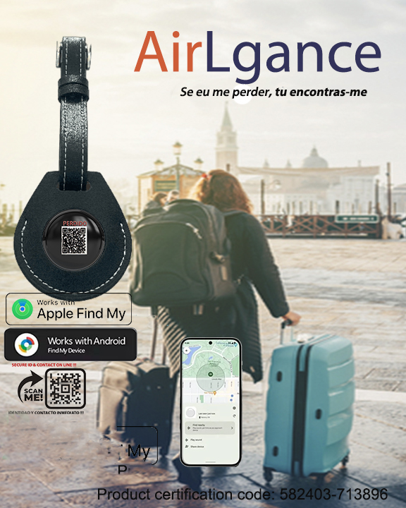 AIR LGANCE Tag localizador GPS para malas, bolsas e mochilas, compatível com o Apple Find My